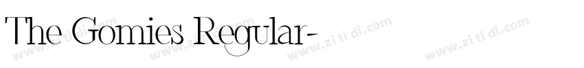 The Gomies Regular字体转换